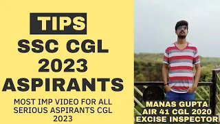 CGL 2023 Aspirants Must Watch Imp Video #cgl2023 #ssc #chsl #cpo #mts #prepare_with_me #target