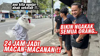 24 JAM BOY JADI MACAN !! Ngakak sampe susah makan