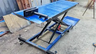 450kg Motorcycle Lift Table using Bottle Jack [Part 1]