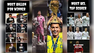 Update 2023/2024 | Lionel Messi Vs Cristiano Ronaldo | World class Records Comparison