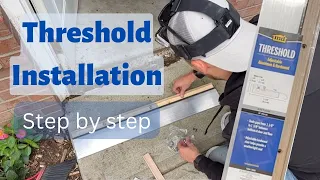 Installing a Door Threshold (with Concrete Underneath)