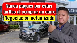 Nunca pagues por estas tarifas falsas al comprar un carro nuevo.