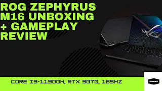 ROG Zephyrus M16 Gaming Laptop Unboxing + Gameplay Review