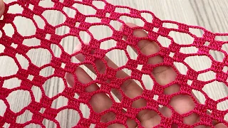 MOTIF LOOK Magnificent Crochet Runner, Curtain, Shawl, Blouse, Net Pattern Tutorial