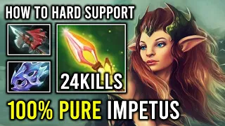 How to Play Hard Support Enchantress 100% Pure Impetus Imba Brutal Hit Like a Truck Dota 2