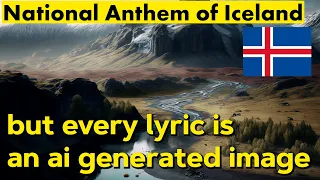 National Anthem of Iceland: "Lofsöngur" - but every lyric is an AI generated image
