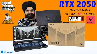 Asus Tuf F15 2023 - RTX 2050 - 8 Games Tested - Unboxing & Review - Best Gaming Laptop under 60K❓
