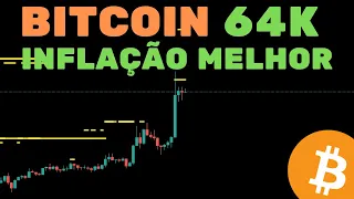 BITCOIN PUMP 64K: INFLAÇÃO MELHOR QUE O ESPERADO - Análise Técnica/Sentimento