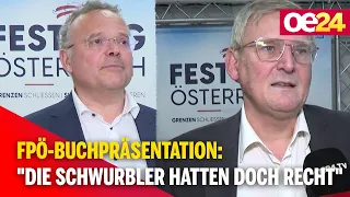 FPÖ-Buchpräsentation: "Die Schwurbler hatten doch recht"