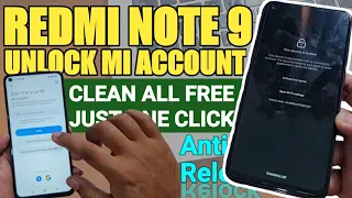 Cara Unlock Mi Account Redmi Note 9 Terkunci Micloud Gratis dan mudah dengan kabel usb saja
