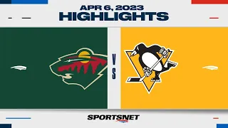 NHL Highlights | Wild vs. Penguins - April 6, 2023