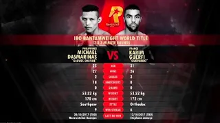 Michael Dasmariñas vs Karim Guerfi For The IBO World Bantamweight Title!