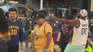 Warriors fans pack Thrive City to cheer team to Game 5 win