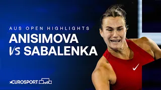 Amanda Anisimova v Aryna Sabalenka | Round Four | Extended Australian Open 2024 Highlights 🇦🇺