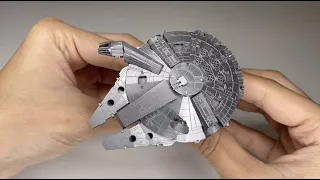 DIY 3D Miniature Metal Puzzle Metal Star Wars Millennium Falcon Starship