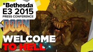 DOOM "Welcome To Hell" Gameplay - E3 2015 Bethesda Press Conference