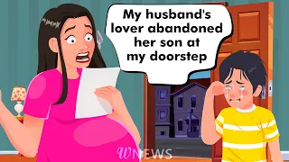 My husband's lover abandoned their sick son outside our house