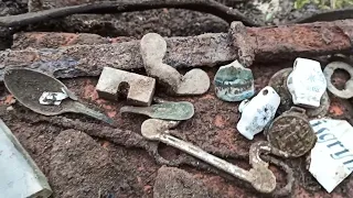 НЕТРОНУТЫЙ НЕМЕЦКИЙ ПОДВАЛ С ДОБРОМ!WW2 METAL DETECTING! КОП В ВОСТОЧНОЙ ПРУСИИ!