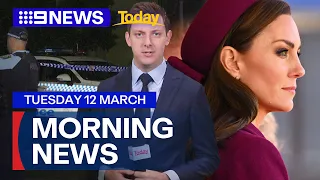 Sydney home invasion; Princess Kate apologises after edited photo | 9 News Australia
