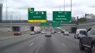 Driving I-75 North Through Atlanta