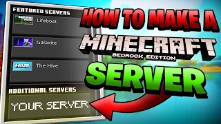 How to Make a Minecraft Bedrock Server 2021 | Start to Finish Set-up