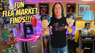 FUN Flea Market Finds! Beatles Inflatable Dolls & Rock N Roll Stuff!