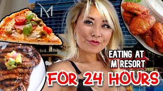 EATING AT M RESORT FOR 24 HOURS in Henderson, NV!! #RainaisCrazy