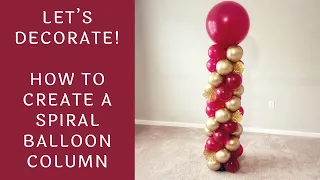 How To Make A Spiral Balloon Column | Tutorial