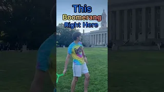 Throwing Boomerangs At PENN STATE 🦁🪃🤩 #pennstate #boomerangs #awesome #cool #funny