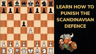 Punish the Scandinavian Defence. Qd6 game, Bg4 line with Bxf3 (part 1)