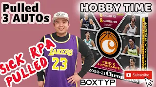 2020-21 Panini Chronicles Basketball Hobby Box.. 3 AUTOS pulled!!