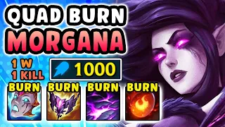 My team was flaming me for picking AP Morgana Jungle... so I carried them all (1000 AP Quad Burn)