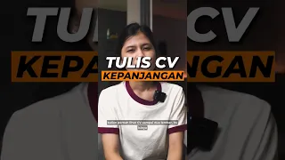 Hindari HAL INI di CV kalian!