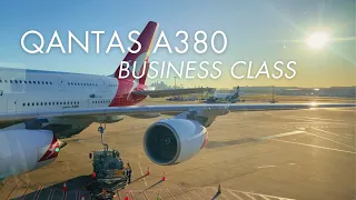 15 Hours in Qantas A380 Business Class | LAX to SYD Flight Review