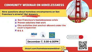 Community Webinar on Homelessness 12.07.2023