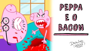 Peppa e o bacon 🐷 História de terror | Draw My Life