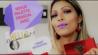 REVUE PALETTE DRAGON🔥I HEART REVOLUTION AVEC Hello dis moi tout ! 😉😍❤️