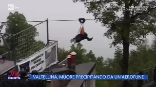 Valtellina, muore precipitando da un'aerofune - La Vita in diretta 06/05/2024