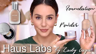 HAUS LABS FOUNDATION + POWDER: ALL DAY WEAR TEST || Application + Review || Tania B Wells