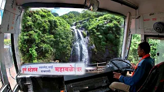 पोटात गोळा आणणारा प्रवास🧐|पुणे ते महाबळेश्वर|Pune to Mahabaleshwar via Pasarani Ghat|Wai Panchgani