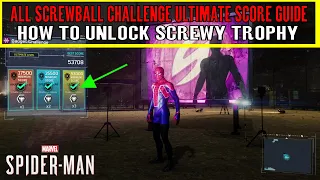 Spider-Man 2018 Black Cat DLC The Heist All Screwball Challenge Ultimate Score Guide & Screwy Trophy