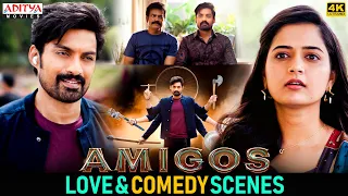 Amigos Hindi Dubbed Movie Love & Comedy Scenes | Nandamuri Kalyan Ram | Ashika | Aditya Movies