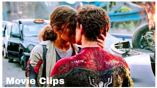 Peter Parker and MJ kiss Scene | SPIDER-MAN FAR FROM HOME (2019) Movie CLIP [4K ULTRA HD]