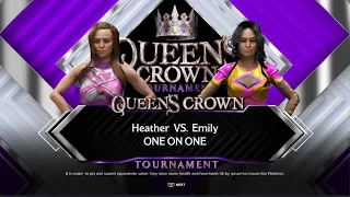 AWA queen of the ring tournament semifinals: Emily vs heather