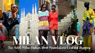 MILAN VLOG! Secret Boutique Hotel, Fashion Week Presentations & Luxury Shopping ❤️ MONROE STEELE