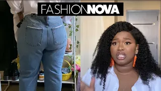 Fashion Nova Spring Haul |plus size spring transition pieces. |jeans+basic items+sizing tips