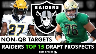 Raiders Draft Targets: 15 NON QB Prospects Las Vegas Could Pick In Round 1 Of The 2024 NFL Draft