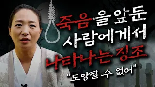 죽음을 앞둔 사람에게서 나타나는 징조 / 곧 죽을사람 옆에는 사자가 따라다닌다?..  [포천점집 수정보살]