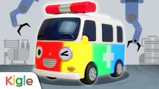 Ambulans Bongbong | Truk Pemadam Kebakaran Mobil Polisi | Membuat MobilSuper | Kigle TV Indonesia