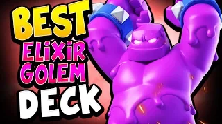 BEST ELIXIR GOLEM DECK for GCS & LADDER! - CLASH ROYALE